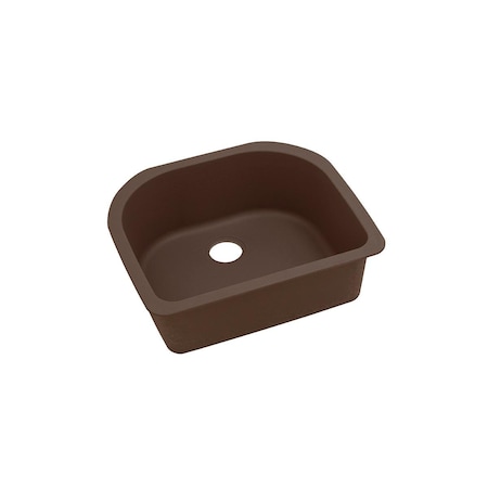 Elkay Quartz Classic 25 X 22 X 8-1/2 Single Bowl Undermount Sink Mocha ELGSU2522MC0